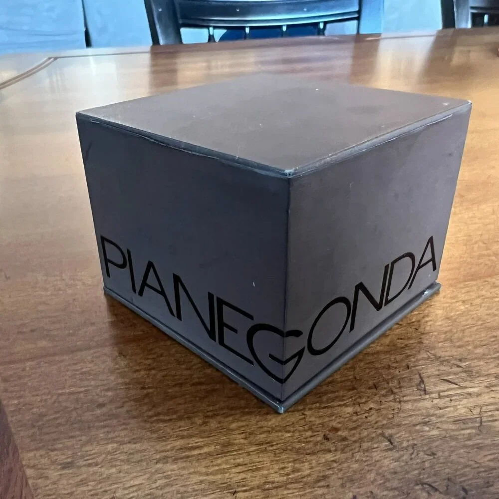 PIANEGONDA Earrings Sterling Chain Drop with Gold Dangle - Picture 2 of 6